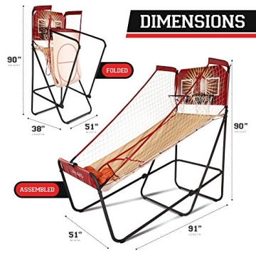 Lanos Basketball Arcade Game with 8 Modes & 6 Balls