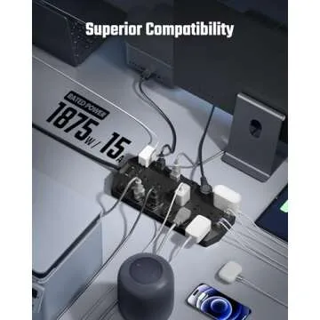 Power Strip with Surge Protection - SUPERDANNY 10FT