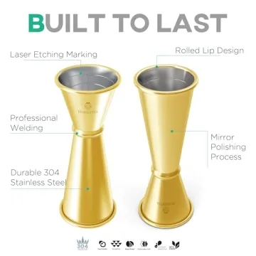 Homestia Bar Jigger - Double-Sided Measurement Tool