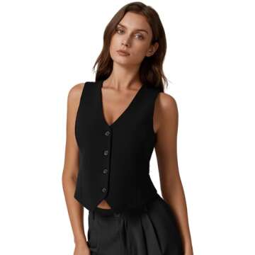 Stylish QINSEN Sleeveless V Neck Women's Crop Top