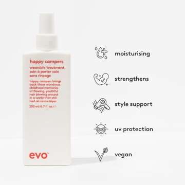 evo Happy Campers Wearable Treatment - Daily Hair Treatment to Strengthen and Protect - Reduces Friz...
