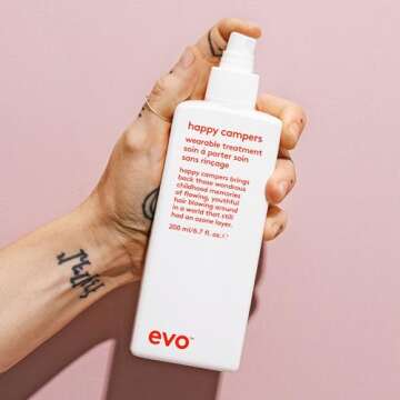 evo Happy Campers Wearable Treatment - Daily Hair Treatment to Strengthen and Protect - Reduces Frizz and Provides UV Protection - 200ml / 6.8oz
