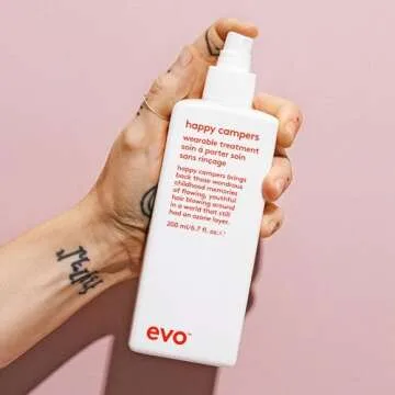 evo Happy Campers Wearable Treatment - Daily Hair Treatment to Strengthen and Protect - Reduces Frizz and Provides UV Protection - 200ml / 6.8oz