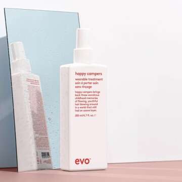 evo Happy Campers Wearable Treatment - Daily Hair Treatment to Strengthen and Protect - Reduces Frizz and Provides UV Protection - 200ml / 6.8oz