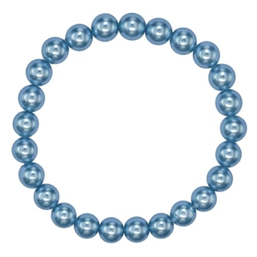 Handmade Light Blue Pearl Gemstone Bracelet for Gifts