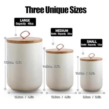 Stylish Ceramic Kitchen Canister Sets with Airtight Lids