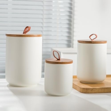 Stylish Ceramic Kitchen Canister Sets with Airtight Lids