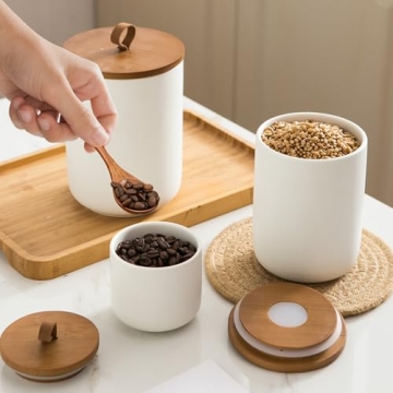Stylish Ceramic Kitchen Canister Sets with Airtight Lids