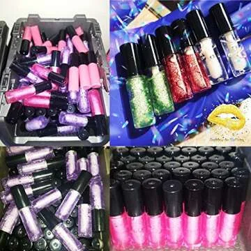 Honbay Mini Reusable Clear Lip Gloss Containers 10PCS