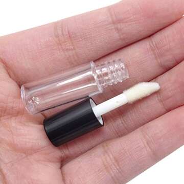 Honbay Mini Reusable Clear Lip Gloss Containers 10PCS
