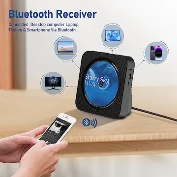 ZYOKATA CD Player Portable Bluetooth 5.1 with Remote Control