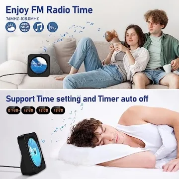 ZYOKATA CD Player Portable Bluetooth 5.1 with Remote Control