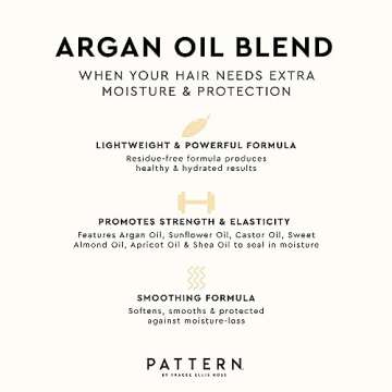 PATTERN Beauty by Tracee Ellis Ross Argan Oil Hair Serum, 3.9 Fl Oz, Rich Moisture and Shine Boost for Curlies, Coilies and Tight-Textured Hair, 3a-4c