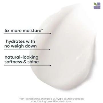 Biolage Hydra Source Conditioning Balm | Hydrates, Nourishes & Detangles Dry Damaged Hair | Moisturizing | Sulfate-Free | Weightless, Soft Finish | Deep Conditioning | 9.5 Fl. Oz