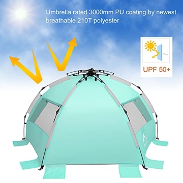 Oileus X-Large Beach Tent for Family Fun and Shade