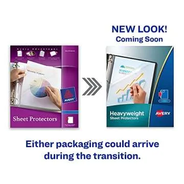 Avery Diamond Clear Heavyweight Sheet Protectors, Easy Load, 50 Document Protectors (74106)