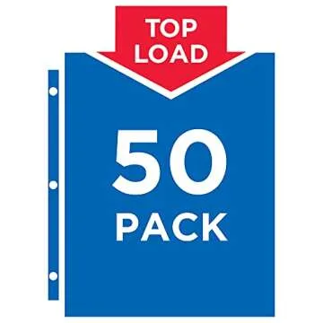 Avery Diamond Clear Heavyweight Sheet Protectors, Easy Load, 50 Document Protectors (74106)