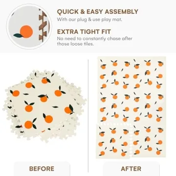 Stylish XL Baby Play Mat - Durable Play Area Solution