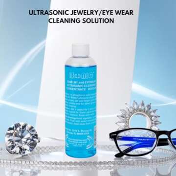iSonic CSGJ01-8OZx1 Ultrasonic Jewelry/Eye Wear Cleaning Solution Concentrate,Blue