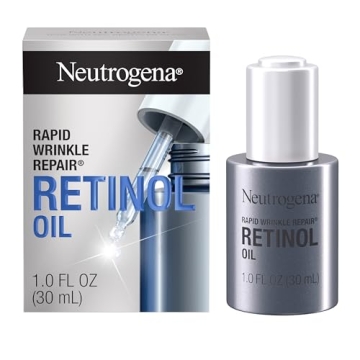 Neutrogena Retinol Face Oil .3% Concentrated, Rapid Wrinkle Repair, Daily Anti-Aging Face Serum to F...