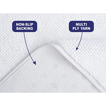 American Soft Cotton Bath Rug, Non-Slip & Washable