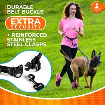 Sparkly Pets Hands-Free Dog Leash for Easy Walking and Hiking