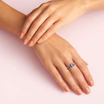 PANDORA Princess Tiara Crown Ring for Women - Size 6