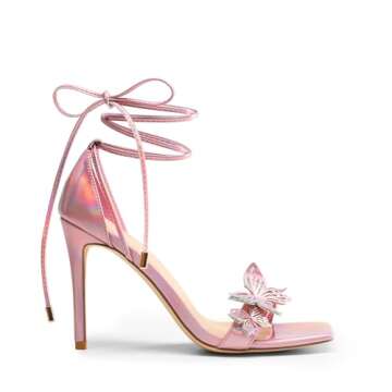 DREAM PAIRS Pink Lace Up High Heels for Women - Stylish & Comfortable