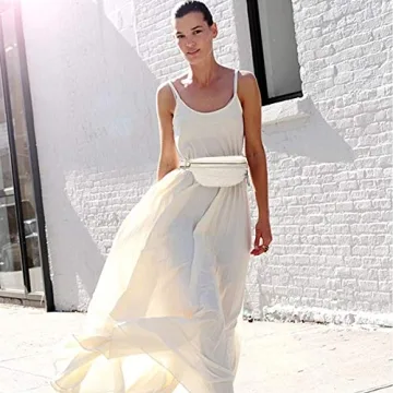 Fanny Packs for Women Cross Body Belt Bag Fashion Crossbody Waist Purse Quilted Bum Hip Pouch for Sports Workout Travel