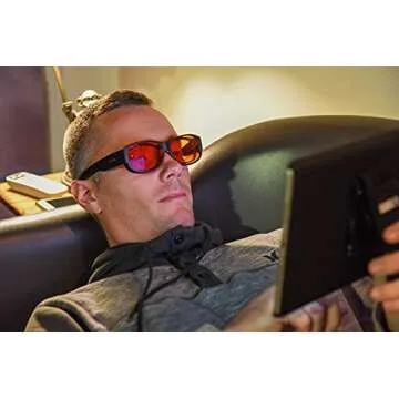 Spectra479 - Fit Over 99.9% Blue Light Blocking Glasses for Sleep - Amber Nighttime Eyewear - Turn your Prescription & Reading Glasses Into World-Class Blue Blockers