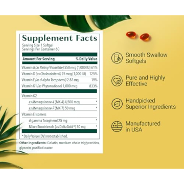 ALGAECAL 4-in-1 Vitamin D3 K2 Complete for Optimal Health