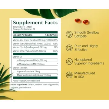 ALGAECAL 4-in-1 Vitamin D3 K2 Complete for Optimal Health