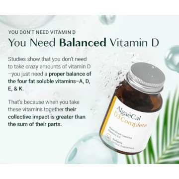 ALGAECAL 4-in-1 Vitamin D3 K2 Complete for Optimal Health
