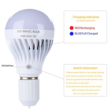 BSOD Rechargeable LED Magic Bulb Remote Controlled Lighting Solution