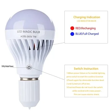 BSOD Rechargeable LED Magic Bulb Remote Controlled Lighting Solution