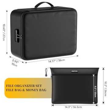 Fireproof Document Bag with Lock - ENGPOW Security
