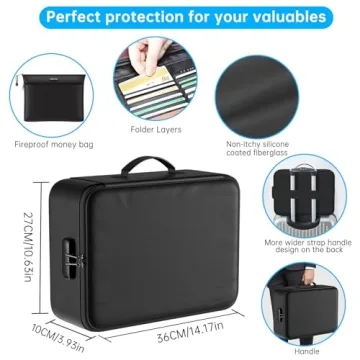 Fireproof Document Bag with Lock - ENGPOW Security
