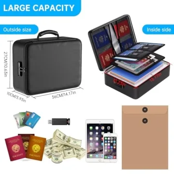 Fireproof Document Bag with Lock - ENGPOW Security