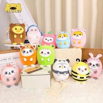 AIXINI Cute Strawberry Cat Plush Pillow 8" - Kawaii Gift