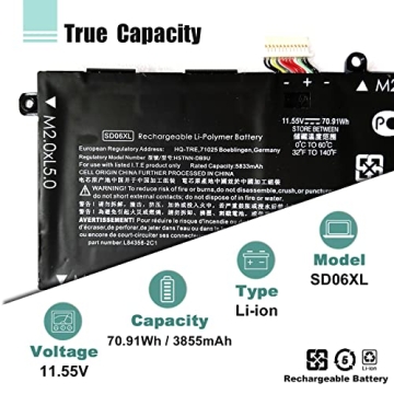 BOWEIRUI SD06XL Laptop Battery Replacement for HP Omen