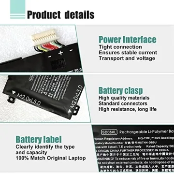 BOWEIRUI SD06XL Laptop Battery Replacement for HP Omen