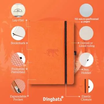 Dingbats A5 Wildlife Notebook Journal - Premium Vegan Leather