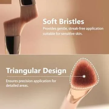 Albeaut Angled Concealer Brush for Brightening Makeup
