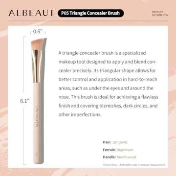 Albeaut Angled Concealer Brush for Brightening Makeup