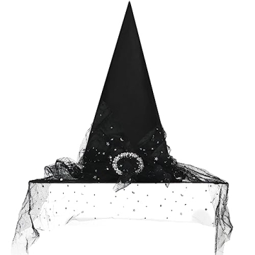 CCINEE Witch Hats for Women, Adult Witch Vampire Halloween Costumes Accessories Black/Purple/Orange ...