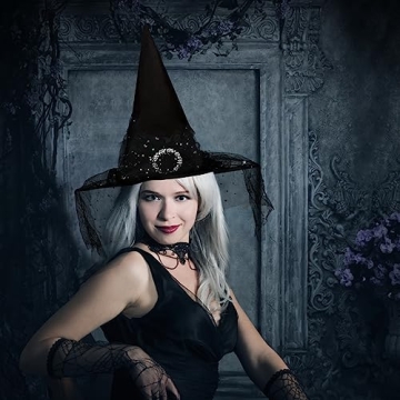 CCINEE Witch Hat for Women | Stunning Halloween Accessories