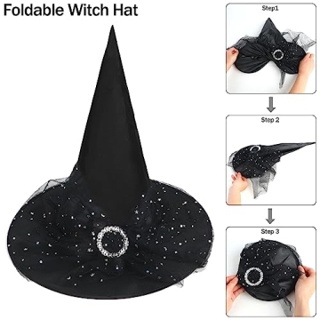 CCINEE Witch Hat for Women | Stunning Halloween Accessories