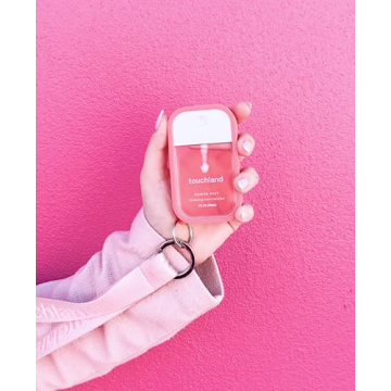 Bubblegum Pink Touchland Mist Case, Stylish Sanitizer Holder