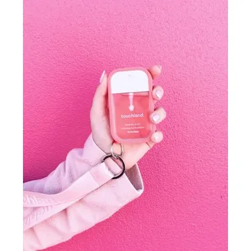 Bubblegum Pink Touchland Mist Case, Stylish Sanitizer Holder