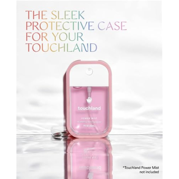 Bubblegum Pink Touchland Mist Case, Stylish Sanitizer Holder